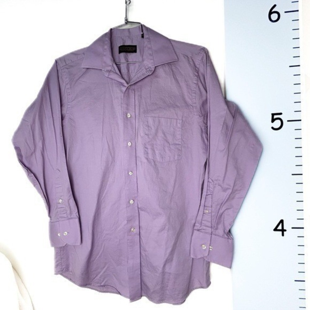 Donald‎ J. Trump Purple Lilac Button-down Shirt Men's 15.5 32/33 Regular Fit